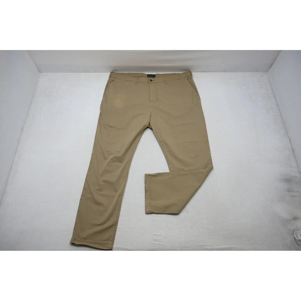 American Eagle Chino Pants Mens 44x32 Khaki Slim Next Level Flex Flat Stretch